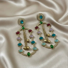 Rashi Stone Dual Dangle Earrings