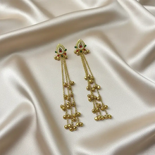 Amira Kashmiri Gold Ghungroo Jhumka Earrings