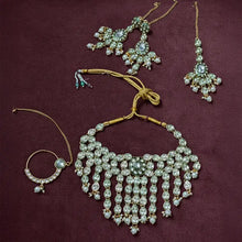 Eliana Kundan pearl Bridal choker necklace Set