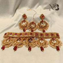 Aprajita Red Marwar Choker Set