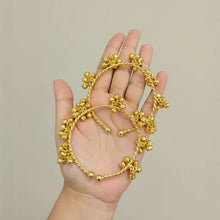 Uma Floral Ghungroo Open Bangle