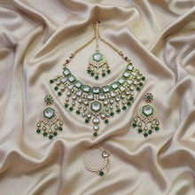 Naira Emerald Green Kundan Bridal Necklace Set
