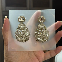 Anushaa White Stone Earrings