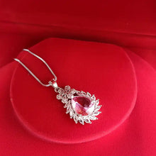 Teardrop Cubic Zirconia Pendant Set