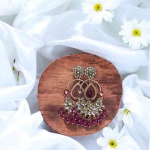 Royal Radiance – Kundan Chandbali Earrings