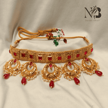 Aprajita Red Marwar Choker Set