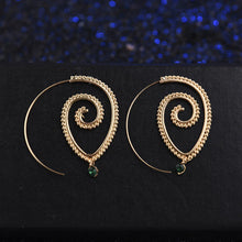 Spiral Waterdrop Dangle Earrings