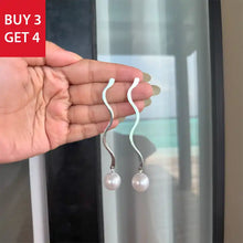 Riva Pearl Silver Dangle Earrings