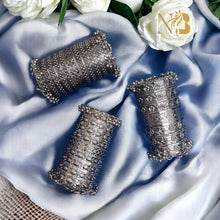 Satya Rhodium Plated Oxidized Brass Handcuff