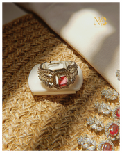American Diamond Ring - Ruby
