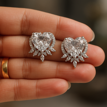 Heart Cut Luxury American Diamond Studs