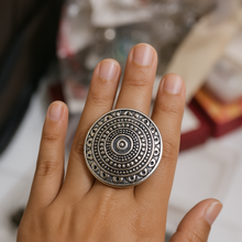 Qala Oxidised Silver Ring