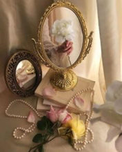 Gold Plated Aesthetic double sided Mirror