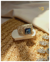 American Diamond Ring - Sapphire