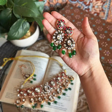 Farhana Royal Emerald Kundan Choker Set