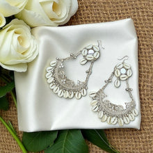 Tiara Kaudi Shells Silver Oxidised Earrings
