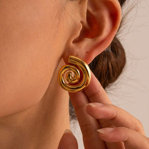 Ariana Spiral Vogue Earrings