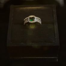 American Diamond Ring - Emerald
