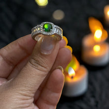 American Diamond Ring - Emerald