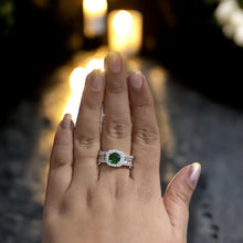 American Diamond Ring - Emerald