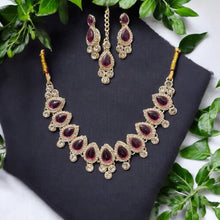 Royale Ruby NeckSet with Mangteeka