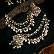 Supriya Mirror Jhumka and Maang Teeka Set