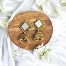 Royal Mirror Jhumka Earrings
