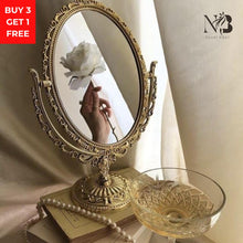 Gold Plated Aesthetic double sided Mirror