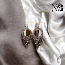 Aaina Silver Oxidised Earrings
