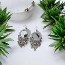Aaina Silver Oxidised Earrings