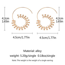 Retro Vintage Hoop Earrings