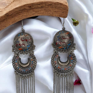Bohemian Meenakari Earrings