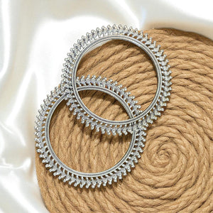 Dhrati German Silver Oxidised Bangles