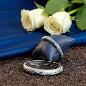 Devi Boho Silver Oxidised Bangles