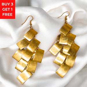 Vogue big dangle Gold Earrings