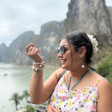 Boho Sea Shells Spiral Bracelet