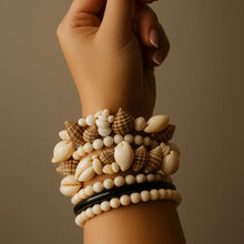 Boho Sea Shells Spiral Bracelet