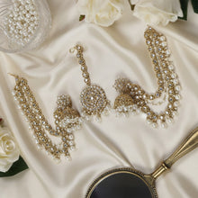 Supriya Mirror Jhumka and Maang Teeka Set