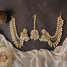 Supriya Mirror Jhumka and Maang Teeka Set