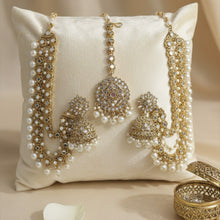 Supriya Mirror Jhumka and Maang Teeka Set