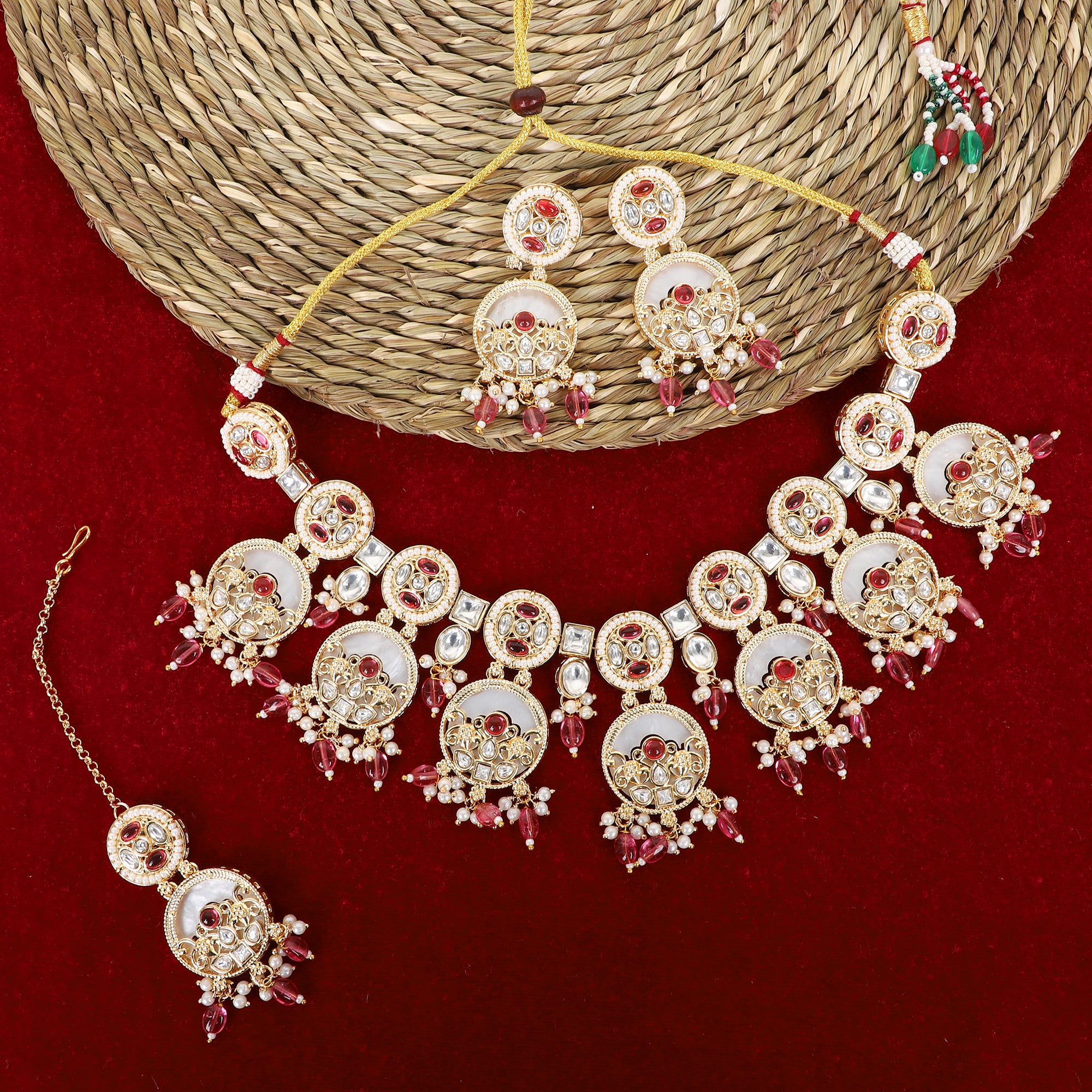 Vaidehi Wine Radiance Set