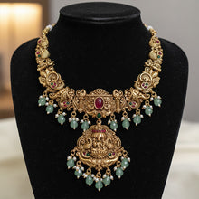 Indira Antique Gold-plated temple necklace set