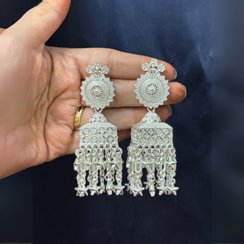 Nayab Earrings Silver