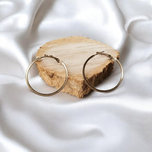 Big Silver Round Hoop Earrings