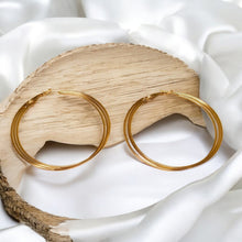 Golden Round hoop earrings