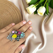 Vritika German Oxidised Ring