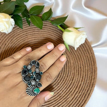 Rahi German Oxidised Silver Ring